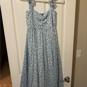 New without tag blue floral maternity dress